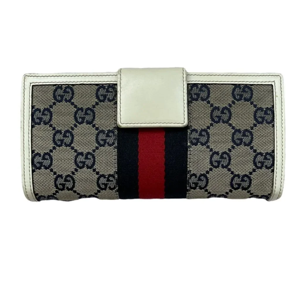 Gucci Heritage Horsebit Web Continental Wallet Clutch - Picture 2 of 11